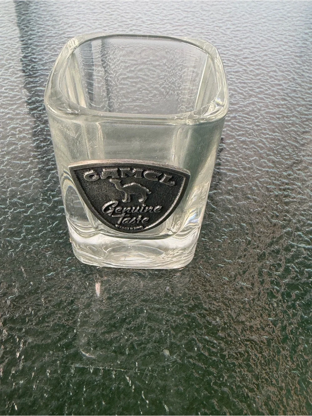 Camel Genuine Taste Clear Glass Shot Glass